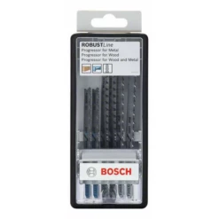 Lame Scie Sauteuse T Bosch Robust Line Progressor Bois Métal Coffret 6