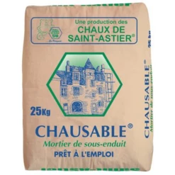 Mortier De Sous-enduit à Base De Chaux Naturelle Pour La Restauration - Chausable - Sac De 25 KG
