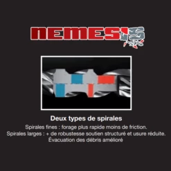 Foret Béton Armé SDS-Plus 4 Taillants TCT Nemesis II Makita 12 X 310 Mm -Bosch Soldes Boutique nemesis ii spirale 1