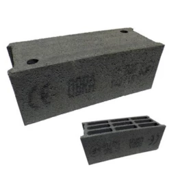 Bloc Béton Creux Retourné 500 X 200 X 200 Mm - B60 - 4 Parois 9 Trous CE NF