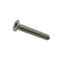 Vis à Métaux à Tête Fraisée Acton Pozidrive En Inox A2 Din 965 M6 X20 Mm
