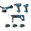 Ensemble De 4 Machines 18 V Li-Ion 5 Ah Makita DLX4080TX1 -Bosch Soldes Boutique p211844