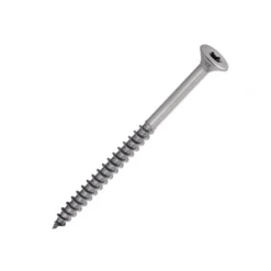 Vis Bois Aggloméré Tête Fraisée Six Lobes Filetage Partiel Inox A4 - 4x50mm - Boîte De 200