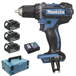 Perceuse Visseuse DDF482RM3J Makita 18 V Li-Ion 4 Ah Ø 13 Mm 3 Batteries -Bosch Soldes Boutique perc vis ddf482rm3j18v34ah62nm 382563 1