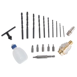 Perceuse Pneumatique Scheppach 3/8 " 6,3 Bar 141 L/min Avec Accessoires