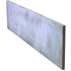 Plaque Pleine En Béton Gris Pour Clôture - 1,92 M X 50 CM X 3,5 CM