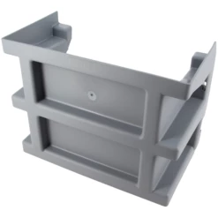 Réhausse Nicoll ECA7 Pour Courette Anglaise - PVC Gris Clair - 260 MM X 135 MM X 180 MM