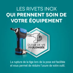 Rivet Inox A2 Standard Tête Plate Scell-it 4 X 8 Mm | Qpro.fr -Bosch Soldes Boutique rivet btd avantage1