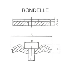 Rocket Vis Faîtage Rondelle EPDM Ø 20 Mm Inox A2 4,5 X 60/45 Mm X100