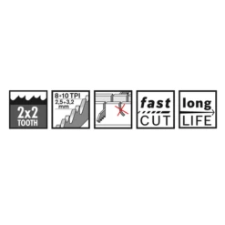 Lame Scie Sabre Métal Bosch S926CHF Heavy For Metal 150x25x1,1mm Lot X5 -Bosch Soldes Boutique s926chf fonctions