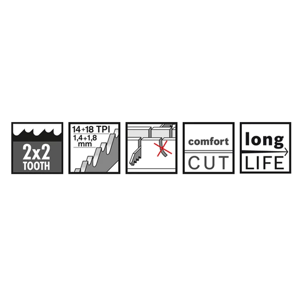 Lame Scie Sabre Métal Bosch S927BEF Heavy Metal - 150x25x0,9mm - Lot X 5 4 Lame Scie Sabre Métal Bosch S927BEF Heavy Metal - 150x25x0,9mm - Lot X 5 – Image 2