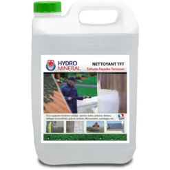 Nettoyant Toitures Façades Terrasses TFT Hydro-Minéral - Bidon De 5 Litres