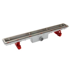 Caniveau De Douche Docia Pour Grille 50 Mm - Sans Grille - ø Femelle 40 Mm - 95 X 990 Mm