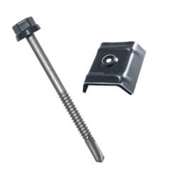 Fixations Bacs Acier Sur Poutres IPN - Zacrovis + Cavalier - 5.5 X 85 Mm - Bleu Gris - RAL 5008 - Boîte De 100 Etanco 603075008 -Bosch Soldes Boutique sans titre 1 49