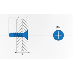 Vis Autoperceuse Acier Zinguée Tête Fraisée Empreinte Cruciforme PH2 - 4,8 MM X 32 MM - Boîte De 250 PCE -Bosch Soldes Boutique scellit tfc 1