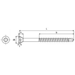 Vis De Bardage Tête Fraisée Inox A2 Acton 3.2 X 40 Mm 623343,2X40/24 -Bosch Soldes Boutique schema 12