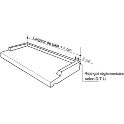 SEAC Seuil De Porte En Pierre Reconstituée - Sable - 35 CM X 1,28 M
