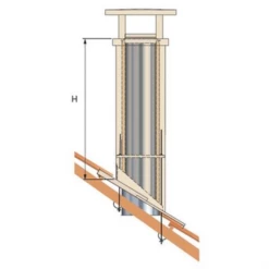 Sortie De Toit TRADINOV Carrée TCP 70 Pente 64 à 73 % - Ht Arrière : 0,80 M -Bosch Soldes Boutique sortiedetoithauteurh 809722
