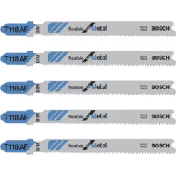 Bosch Lame De Scie Sauteuse Pour Métal T 118 AF Jeu De 5 Lames : 2608634505