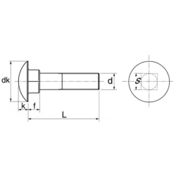 Vis Métaux TRCC Inox A2 DIN6 03 ISO 8677 M12x70 : Acton 6221312x70