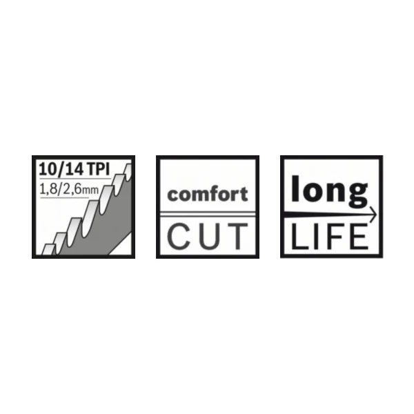 Lame Scie Sabre Bosch S 922 VF Flexible For Wood And Metal 150x19x0,9mm 4 Lame Scie Sabre Bosch S 922 VF Flexible For Wood And Metal 150x19x0,9mm – Image 2