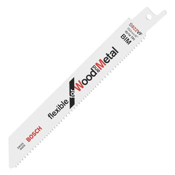 Lame Scie Sabre Bosch S 922 VF Flexible For Wood And Metal 150x19x0,9mm 6 Lame Scie Sabre Bosch S 922 VF Flexible For Wood And Metal 150x19x0,9mm – Image 4
