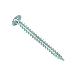 Vis Bois Agglo Tête Cylindrique Pozidriv Zingué Blanc F Total 6x50mm 250