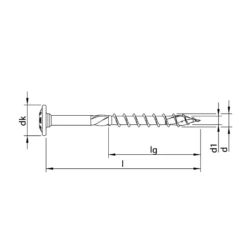 Vis Bois Heco Topix Plus A3K Tête Ronde 8x340mm Filetage Partiel T40x50 -Bosch Soldes Boutique vis bois trl torx 1