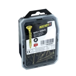 Vis Bois Rocket Tête Fraisée Pozi - Acier Bichromaté FP 5x50 Mm -x120 -Bosch Soldes Boutique vis rocket tf pozi 1
