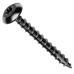 Vis Bois Rocket Penture Torx Acier Revêtu Noir Filetage Total 6x40 Mm