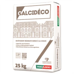 Micro-enduit De Finition à La Chaux Aérienne CALCIDECO Très Fin - G20 Blanc Cassé - Sac De 25 KG
