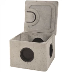 Boîte Béton à Opercule EPERS Pour Eaux Pluviales Et Réseaux Secs Avec Couvercle - R25SP - 25x30x22,5 CM