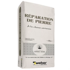 Mortier à La Chaux Aérienne Weber Pour Réparation De Pierre
