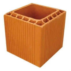 Boisseau Alvéolé En Terre Cuite à Section Carrée