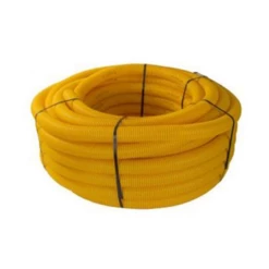 Gaine Protection Double Peau Jaune Pour Réseau Gaz