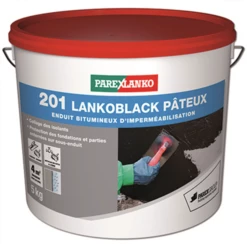 Enduit Bitumineux D'imperméabilisation 201 LANKOBLACK PÂTEUX Parexlanko Seau De 5 Kg