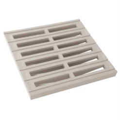 Grille Pour Collecte Des Eaux De Ruissellement - Nicoll - Gris Clair - 250 X 250 Mm