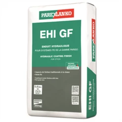 Enduit Hydraulique épais EHI GF Grain Fin Parex - G20 Blanc Cassé - Sac De 25 KG