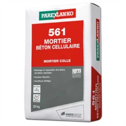 Mortier Colle Pour Maçonnerie Et Réparation - 561 Mortier Béton Cellulaire - Sac De 25 Kg