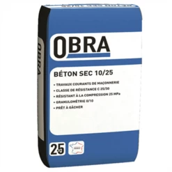 Béton Sec 25/30 OBRA - Prêt à Gâcher - Sac De 25 Kg