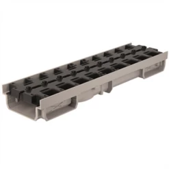 Caniveau Invisible Avec Grille PVC - A15 - Connecto Invisible Nicoll - L100 Int/130 Ext - L.0,5 M