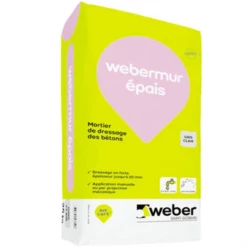 Mortier De Ragréage Et De Dressage Des Bétons Webermur épais